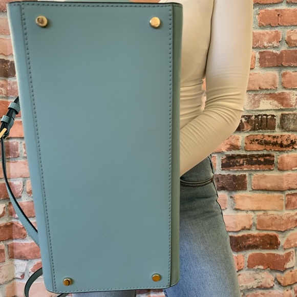 Kate spade MEDIUM Cameron satchel crossbody blue - Picture 7 of 8